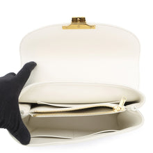 将图像加载到图库查看器中，CELINE Nino Bag White117523GG2 Smooth Satined Calf Leather Size Medium
