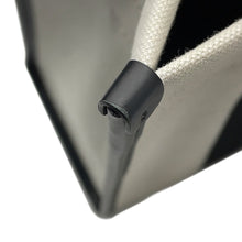 将图像加载到图库查看器中，BALENCIAGA Hardware Tote Bag White/Black671402 Canvas Leather Size S
