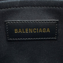 将图像加载到图库查看器中，BALENCIAGA Hardware Tote Bag White/Black671402 Canvas Leather Size S
