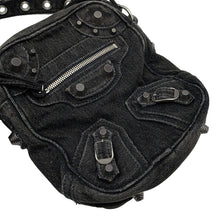 Load image into Gallery viewer, BALENCIAGA Le Cagoule Cross Body Bag Black719065 Denim
