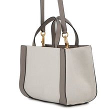 Load image into Gallery viewer, Valentino Garavani V Logo Handbag White/Gray2W0B0K96YJH Canvas Leather
