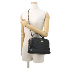 将图像加载到图库查看器中，CHANEL Matelasse 2wayBag Black Lambskin
