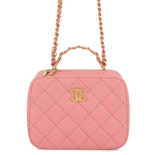 Load image into Gallery viewer, CHANEL Matelasse Vanity 2way Bag PinkAS3318 Lambskin
