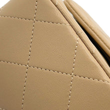 Load image into Gallery viewer, CHANEL Matelasse Chain Shoulder Bag BeigeA01113 Lambskin Size 23
