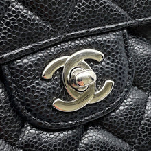 将图像加载到图库查看器中，CHANEL Matelasse Chain Shoulder Bag BlackA01112 Caviar Leather Size 25
