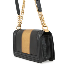 将图像加载到图库查看器中，CHANEL Boy Chanel Chain Shoulder Bag Black/GoldA67086 Leather Size 25
