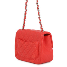 Load image into Gallery viewer, CHANEL Mini Matelasse Chain Shoulder Bag RedA35200 Lambskin Size 17
