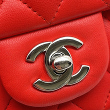Load image into Gallery viewer, CHANEL Mini Matelasse Chain Shoulder Bag RedA35200 Lambskin Size 17
