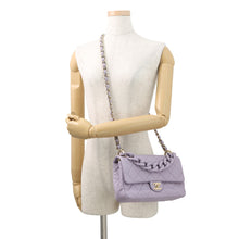 Load image into Gallery viewer, CHANEL Matelasse Chain Shoulder Bag PurpleAS4789 Caviar Leather
