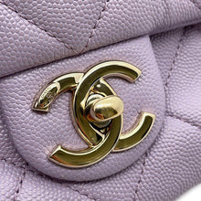 Load image into Gallery viewer, CHANEL Matelasse Chain Shoulder Bag PurpleAS4789 Caviar Leather
