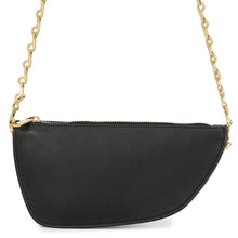 将图像加载到图库查看器中，BURBERRY Shield ChainShoulder Bag Black8079856 Leather Size micro
