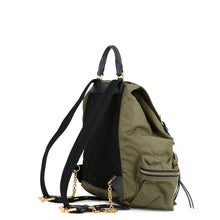 Load image into Gallery viewer, BURBERRY Patch Backpack Khaki/Black4050383 Nylon
