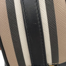 Load image into Gallery viewer, BURBERRY Icon Stripe Louise Bag Beige/Black/White8051846 PVC
