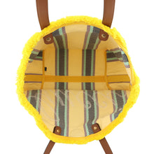 Load image into Gallery viewer, GUCCI Logo Tote Bag Yellow/Multicolor818771 Canvas Leather
