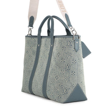 Load image into Gallery viewer, LOUIS VUITTON Weekend Tote NM BlueM22537 Monogram Washed Denim
