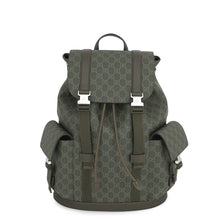 将图像加载到图库查看器中，GUCCI GG Supreme Backpack Green792080 GG Supreme Size Large
