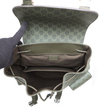 将图像加载到图库查看器中，GUCCI GG Supreme Backpack Green792080 GG Supreme Size Large
