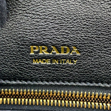 Load image into Gallery viewer, PRADA Logo Tote Bag Black1BG510 Leather Size Large

