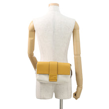 Load image into Gallery viewer, FENDI Selleria baguette Yellow/Ivory7VA472 Leather Canvas
