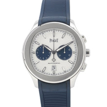 将图像加载到图库查看器中，PIAGET Polo Chronograph Limited Edition 888 pieces W42mm Stainless Steel Rubber Silver DialG0A46013
