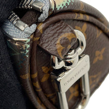 Load image into Gallery viewer, LOUIS VUITTON Mini Keepall Keychain Silver/BrownM01428 Monogram MetalicMirror
