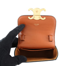 Load image into Gallery viewer, CELINE Triomphe Claude Mini Shoulder Pouch Tan10I512 PVC Leather
