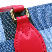 Load image into Gallery viewer, LOUIS VUITTON Onthego Blue/RedM44992 Monogram Denim Leather Size GM
