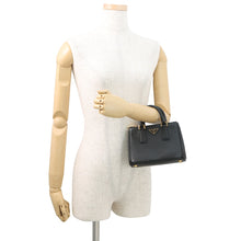 将图像加载到图库查看器中，PRADA Saffiano Leather Galleria 2-way Bag Black1BH907 Leather
