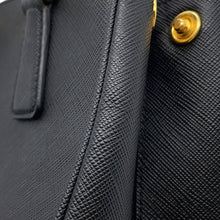 将图像加载到图库查看器中，PRADA Saffiano Leather Galleria 2-way Bag Black1BH907 Leather
