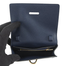 Load image into Gallery viewer, HERMES Chaine d'Ancre Compact Blue Saphir Chevre Myzore Goatskin
