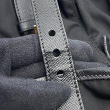 Load image into Gallery viewer, PRADA Triangle With logo Backpack BlackBZ0030 Nylon Leather
