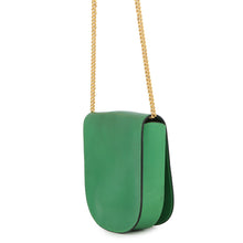 将图像加载到图库查看器中，CELINE Star Ball ChainShoulder Bag Green Leather
