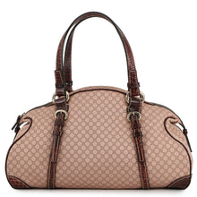 Load image into Gallery viewer, CELINE Macadam Handbag Pink/Brown160722AJB Canvas embossed Leather

