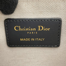 将图像加载到图库查看器中，Dior Oblique Quake Clutch Bag Navy/BeigeS5700CTZQ Canvas Leather
