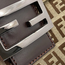Load image into Gallery viewer, FENDI Zucchino Mamma Bucket Shoulder Bag Beige/Brown8BR002 Canvas Leather
