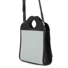 将图像加载到图库查看器中，BURBERRY Pocket 2way Handbag Blue/Black8039101 Canvas Leather Size Mini
