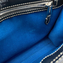 将图像加载到图库查看器中，BURBERRY Pocket 2way Handbag Blue/Black8039101 Canvas Leather Size Mini
