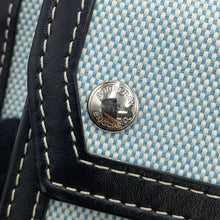 将图像加载到图库查看器中，BURBERRY Pocket 2way Handbag Blue/Black8039101 Canvas Leather Size Mini
