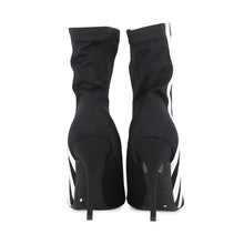 Load image into Gallery viewer, BALENCIAGA Adidas Collaboration Knife Booties Black/White724073 Polyester Size 37
