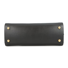 Load image into Gallery viewer, BURBERRY Banwell 2way Handbag Black/Beige8084023 Leather Canvas Size Small
