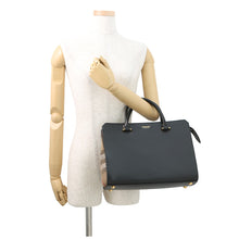 Load image into Gallery viewer, BURBERRY Banwell 2way Handbag Black/Beige8084023 Leather Canvas Size Small
