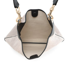 将图像加载到图库查看器中，GUCCI one belt tote Beige/Black815924 Canvas Leather Size Medium
