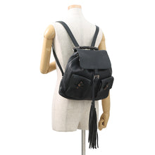 Load image into Gallery viewer, GUCCI Bamboo Backpack Black370833 Leather
