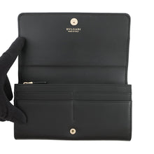 Load image into Gallery viewer, BVLGARI BVLGARIBVLGARI Long Wallet Black284691 Leather
