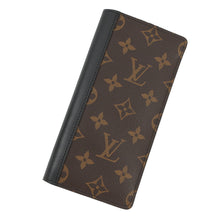 将图像加载到图库查看器中，LOUIS VUITTON Portefeuille Tanon BrownM93800 Monogram Macassar Canvas
