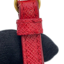 Load image into Gallery viewer, PRADA Saffiano Leather Chain wallet Red1DH057 Leather
