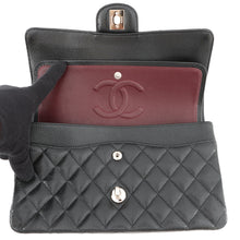 Load image into Gallery viewer, CHANEL Matelasse W Flap ChainShoulder Bag BlackA01112 Caviar Leather Size 25
