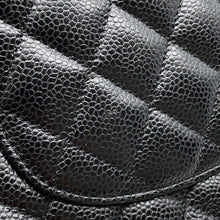 Load image into Gallery viewer, CHANEL Matelasse W Flap ChainShoulder Bag BlackA01112 Caviar Leather Size 25
