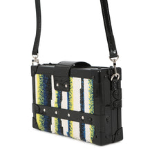 将图像加载到图库查看器中，LOUIS VUITTON Petite Malle Noir/Multicolor Patent Leather Sequins

