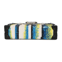 将图像加载到图库查看器中，LOUIS VUITTON Petite Malle Noir/Multicolor Patent Leather Sequins
